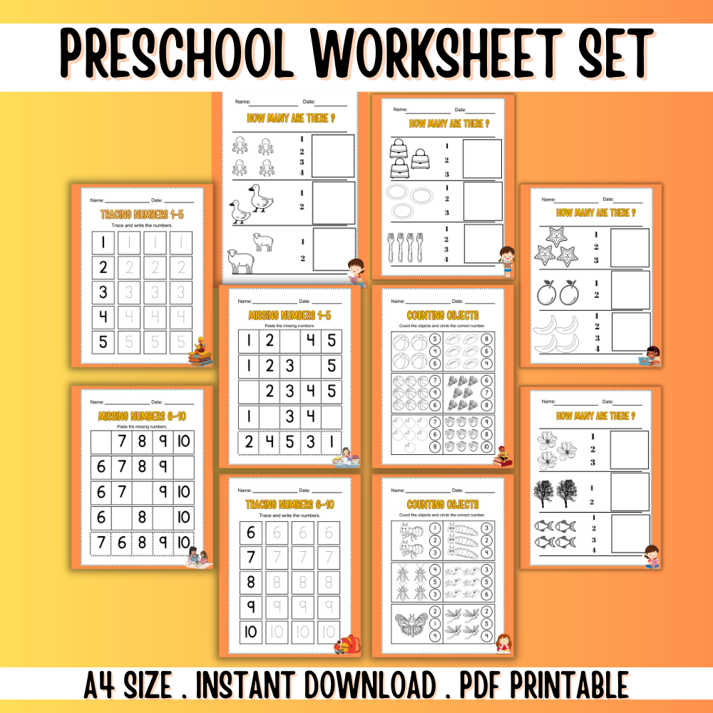 Preschool Worksheet Set