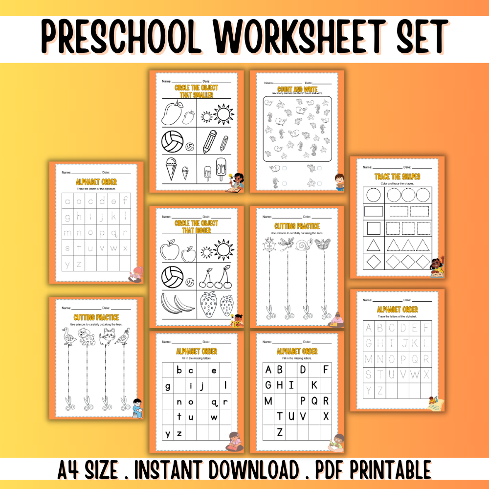 Preschool Worksheet Set