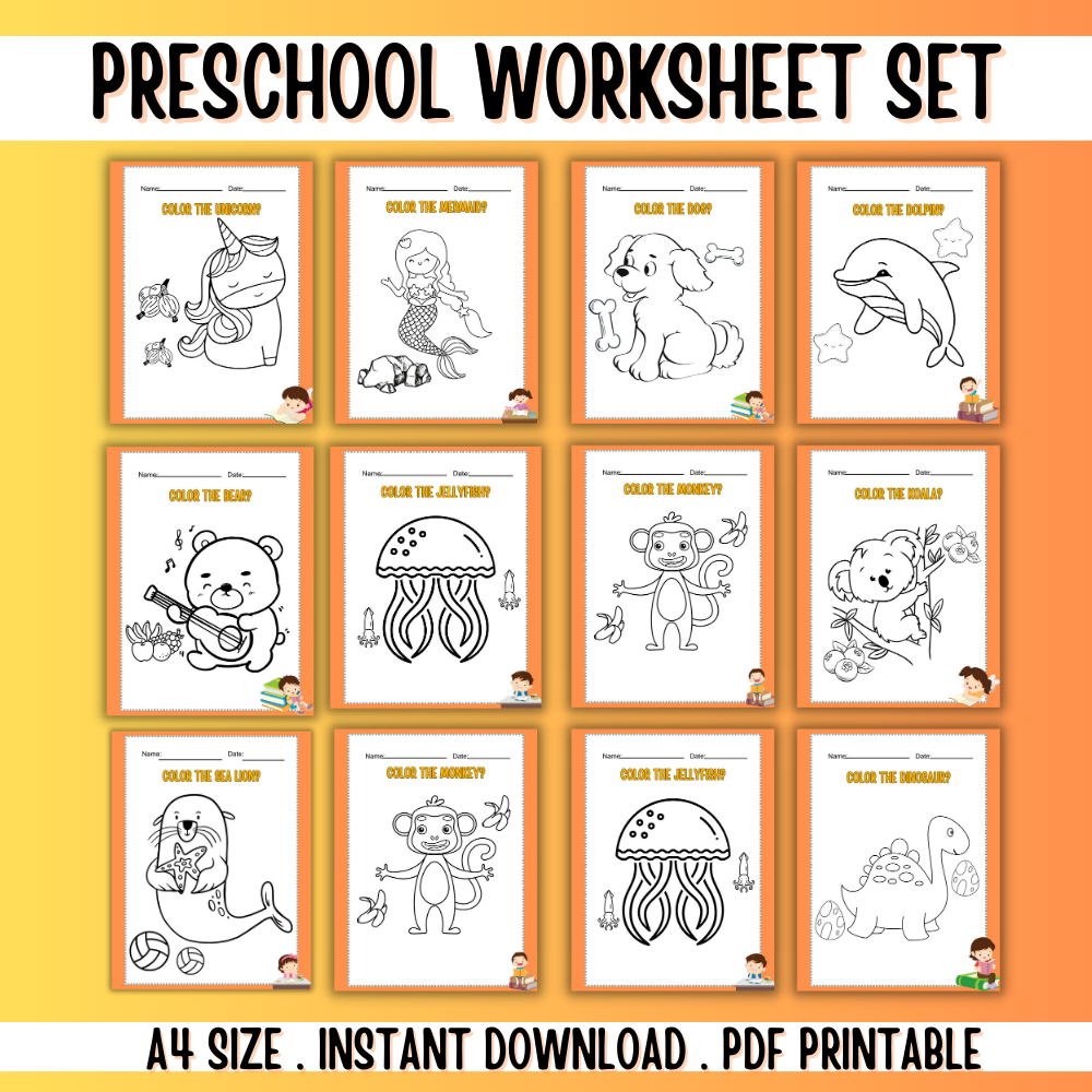 Preschool Worksheet Set